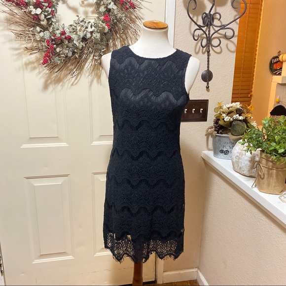 Beautiful Black Lace Stella Luce Evening Dress - Picture 3 of 8